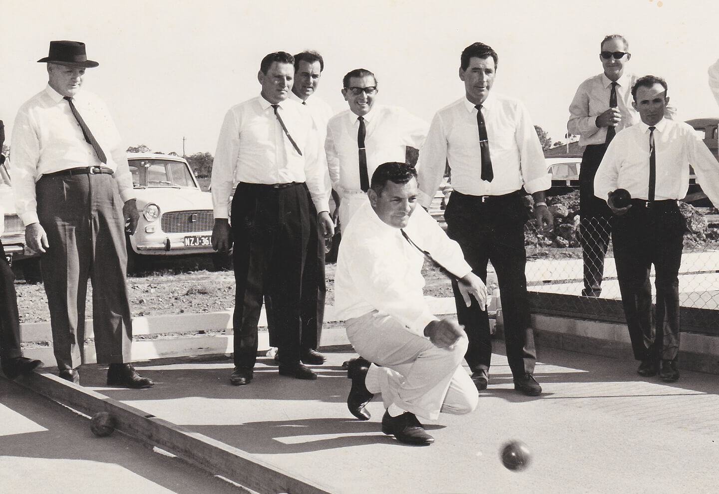 Historical photo of founders of The Waves Bundaberg