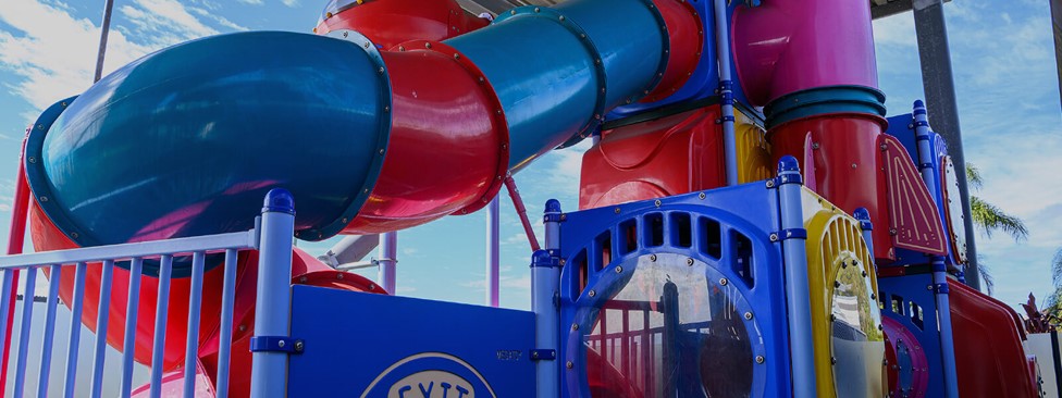 Large kids playground in the Little Waves Play Facility