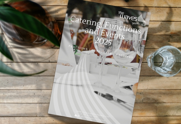 Catering document spread illustration