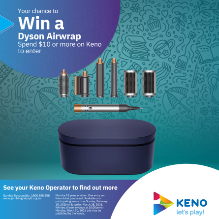 Keno Win a Dyson Airwrap! thumbnail image