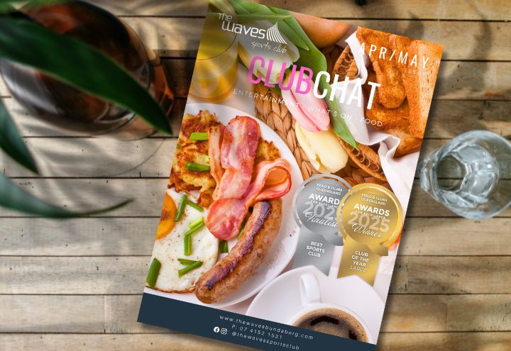 Cover of latest ClubChat magazine from The Waves